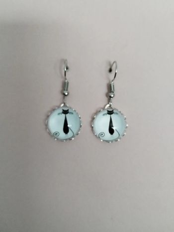 Boucle d'oreille chat