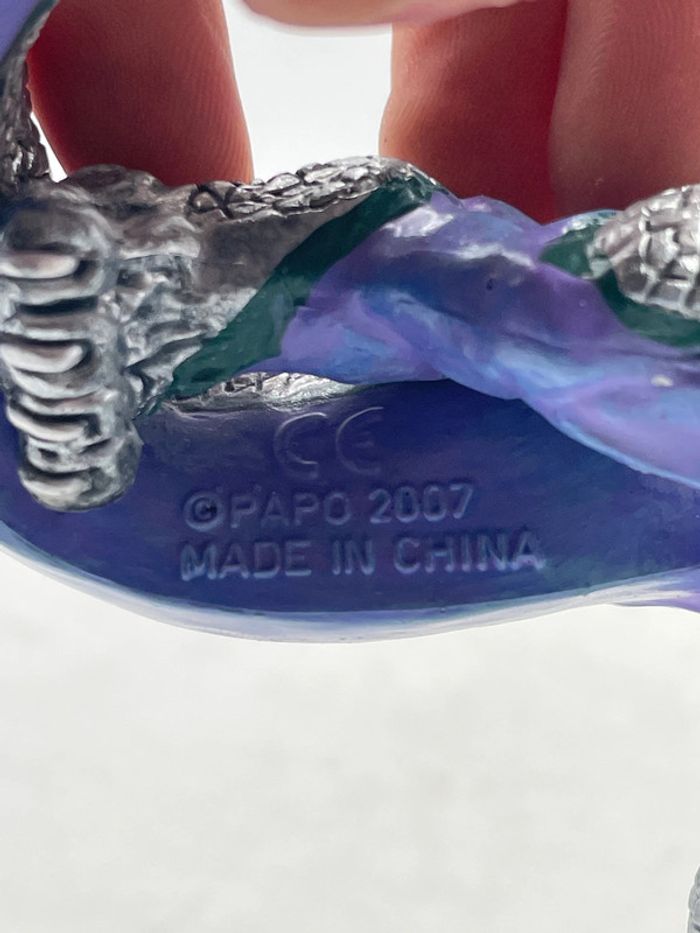 Figurine Papo World Fantasy Dragon Destrier Argent N•38937 - photo numéro 8