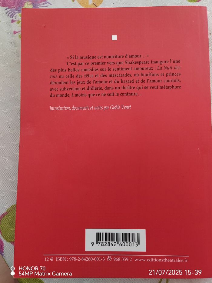 La nuiy des rois williams shakespeare - photo numéro 2