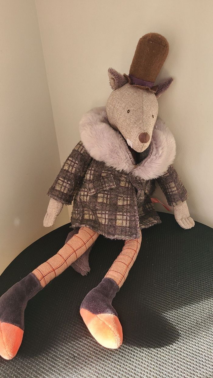 Peluche Poupée Loup le Gentleman - Il était une fois