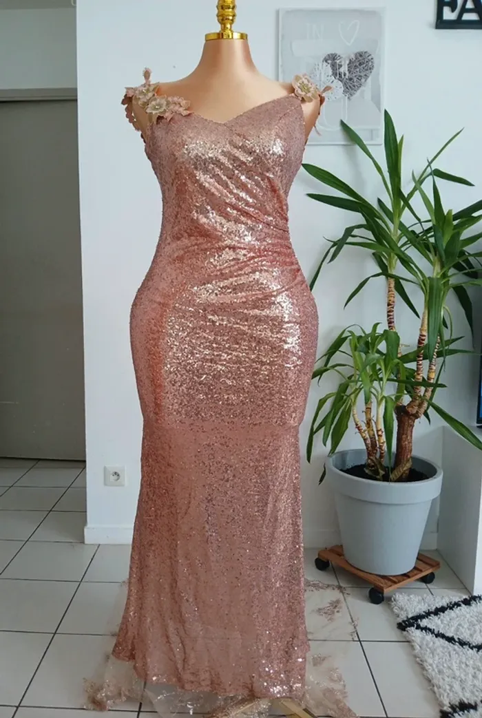 Robe de Cérémonie Mariée Taille L🌿💝 - photo numéro 4