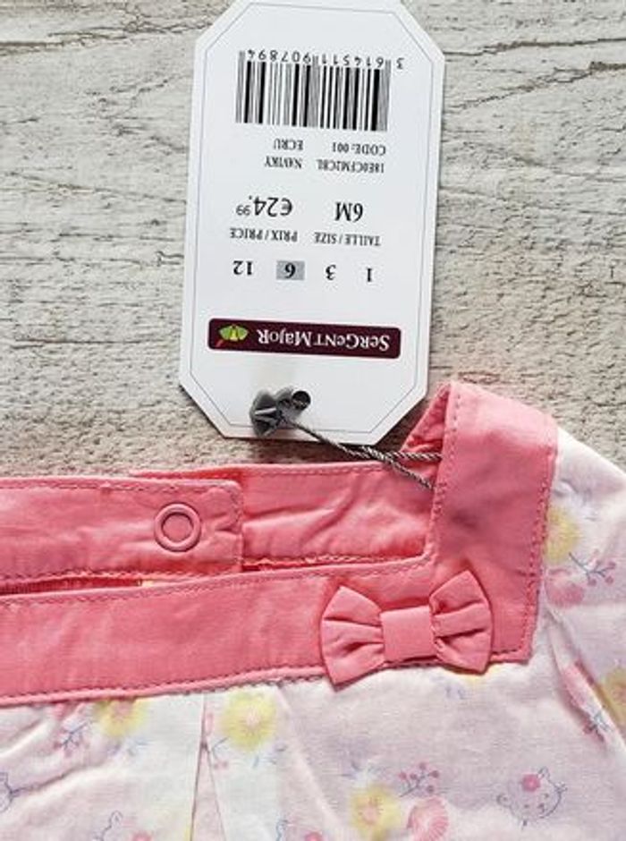 Combishort fille 6 mois rose Sergent Major - photo numéro 5