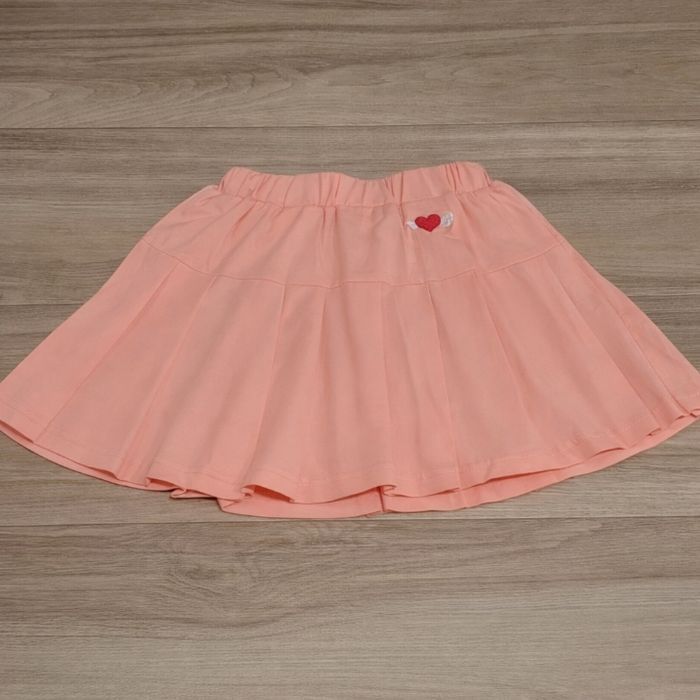 Jupe plissée pour filles avec short intérieur rose - photo numéro 1