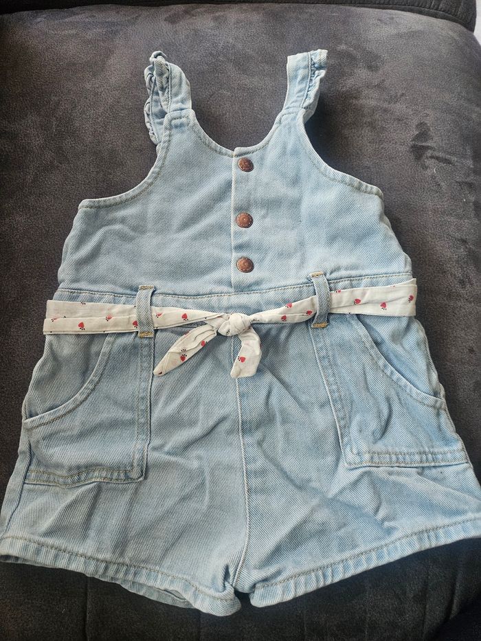 Combishort jean
