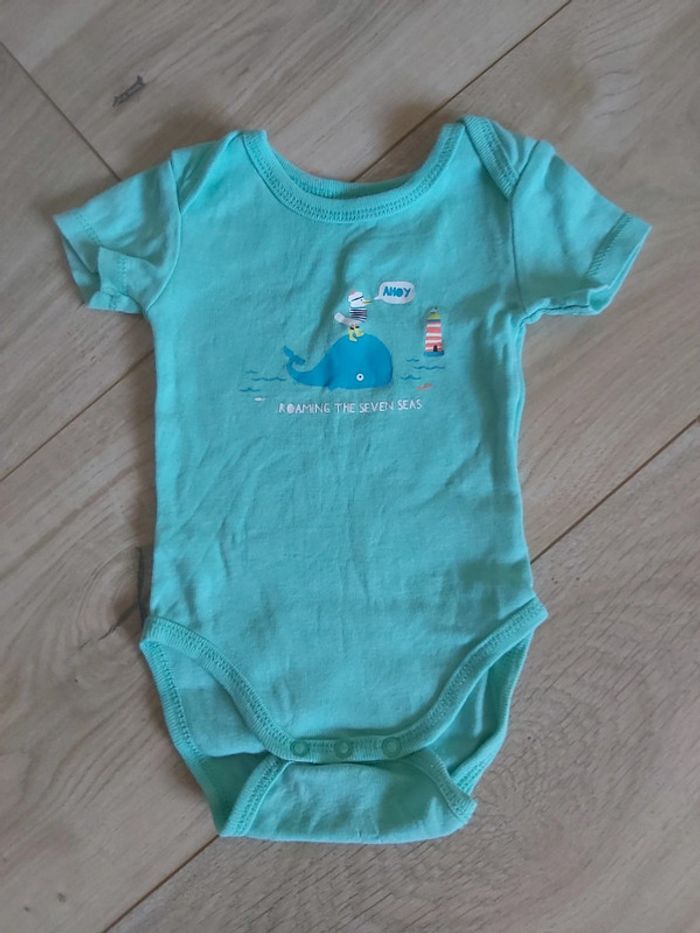 Lot de 2 bodies manches courtes garçon Tex 3 mois (78) - photo numéro 2