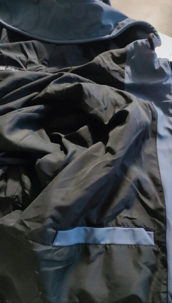 Coupe vent imperméable à capuche homme Zara - photo numéro 4
