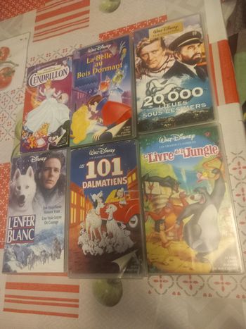 6 VHS films de DIsney