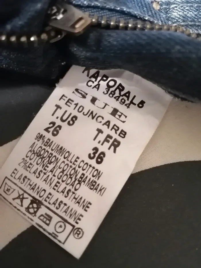 Jeans Kaporal 5 taille 36 esprit vintage - photo numéro 4