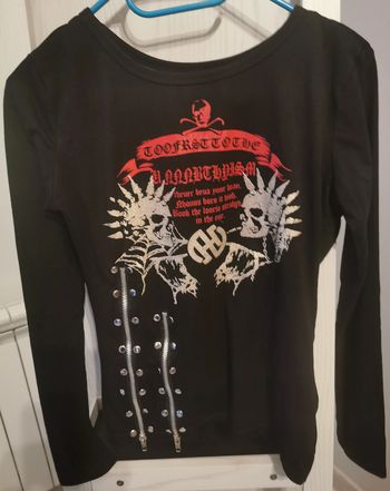 t-shirt punk emo taille L