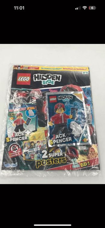 Magazine Lego Hidden Side + figurine Jack Spencer neuf