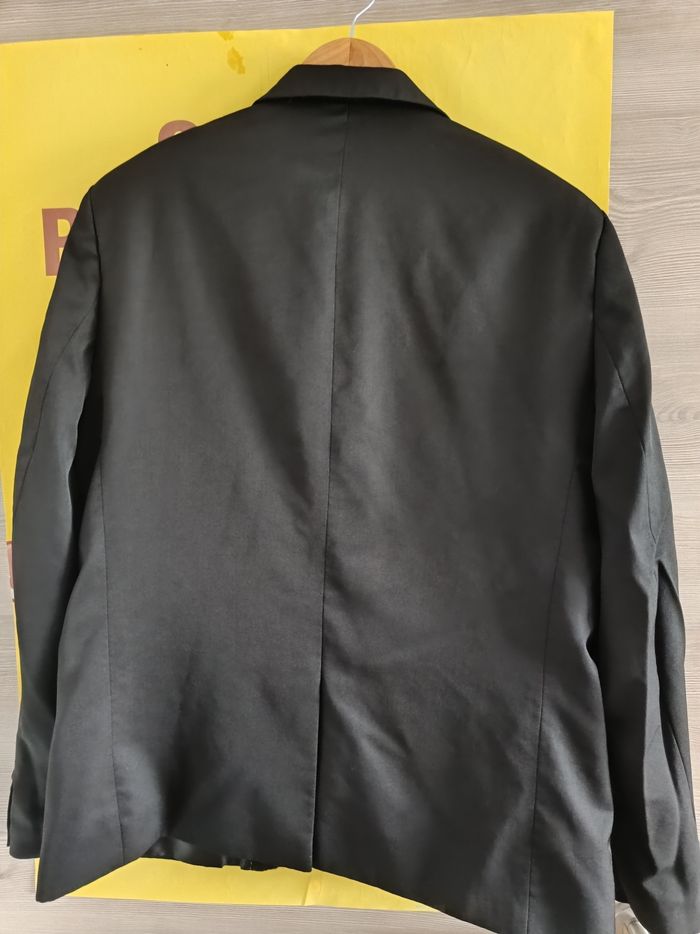 Veste de costume Urban by Gémo – Taille 54 – Noire satinée - photo numéro 2