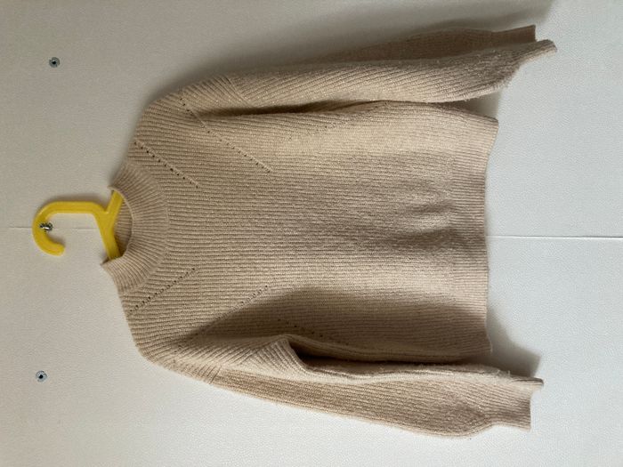 pull maille col montant détail ajouré fille 8 ans
