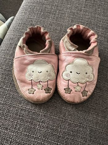 Chaussons cuir taille 6-12 mois