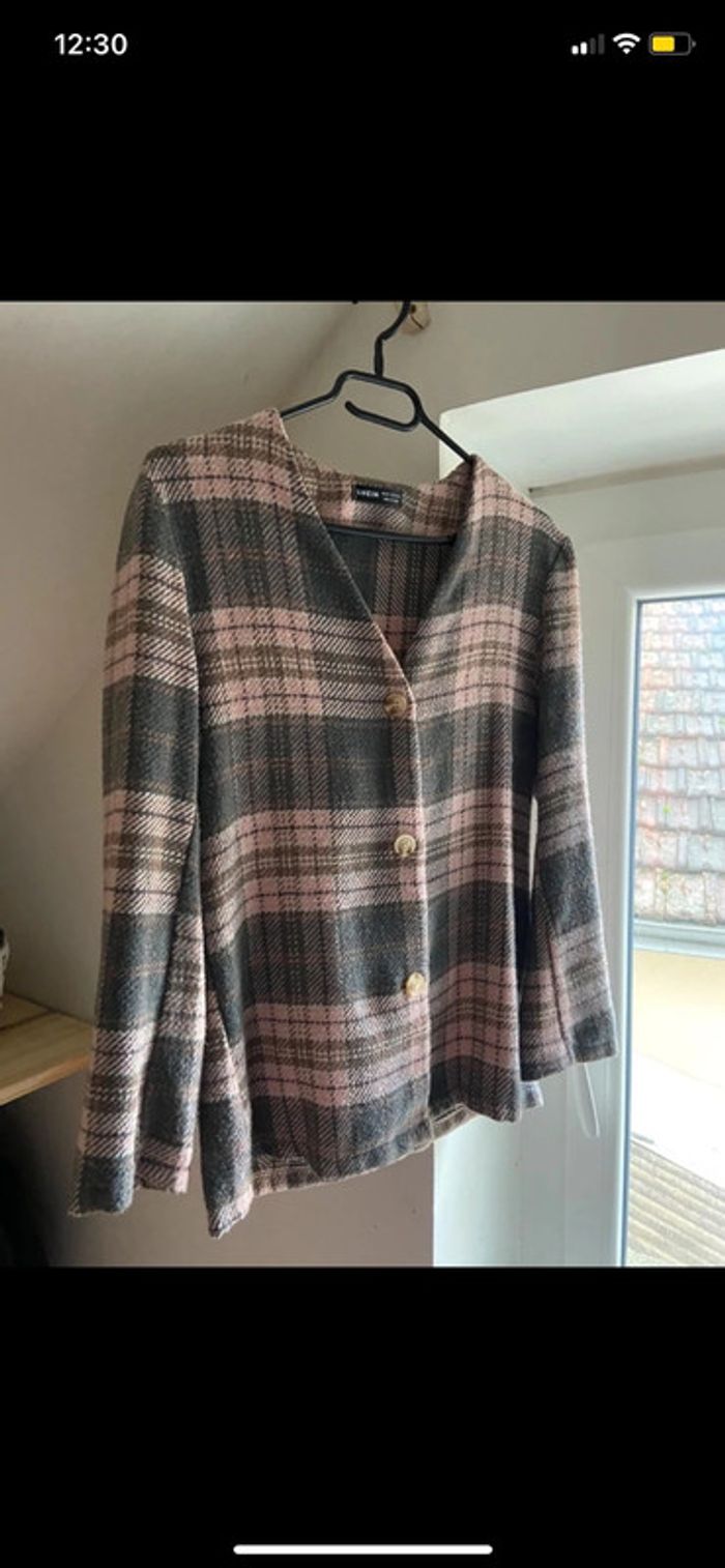 Ensemble short et chemise à carreaux - photo numéro 4