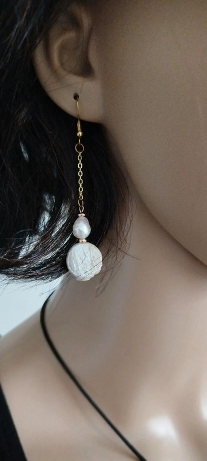 Boucles d'oreilles pendantes dorées - Style bohème chic, parfaites pour cadeaux et soirées
