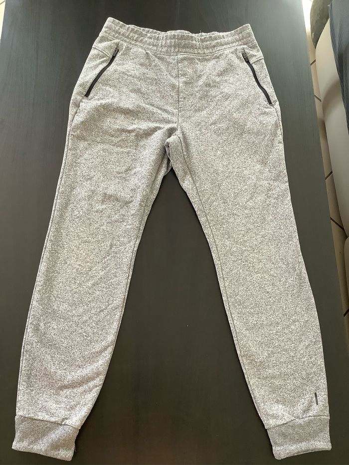 Pantalon de jogging gris chiné Taille M Decathlon