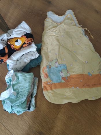 Lot vêtements+gigoteuse