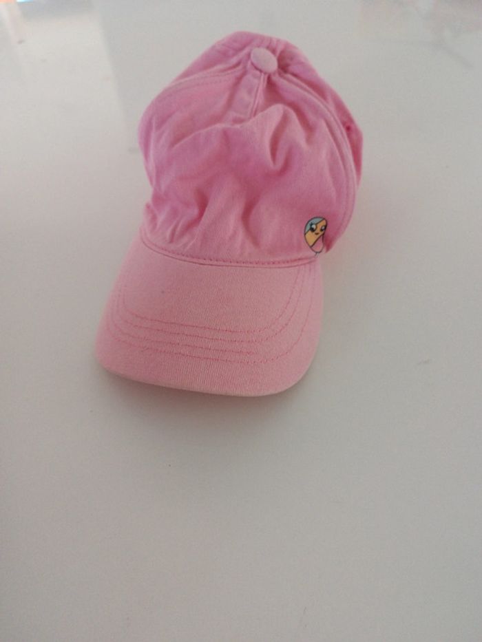 Casquette fille rose glace