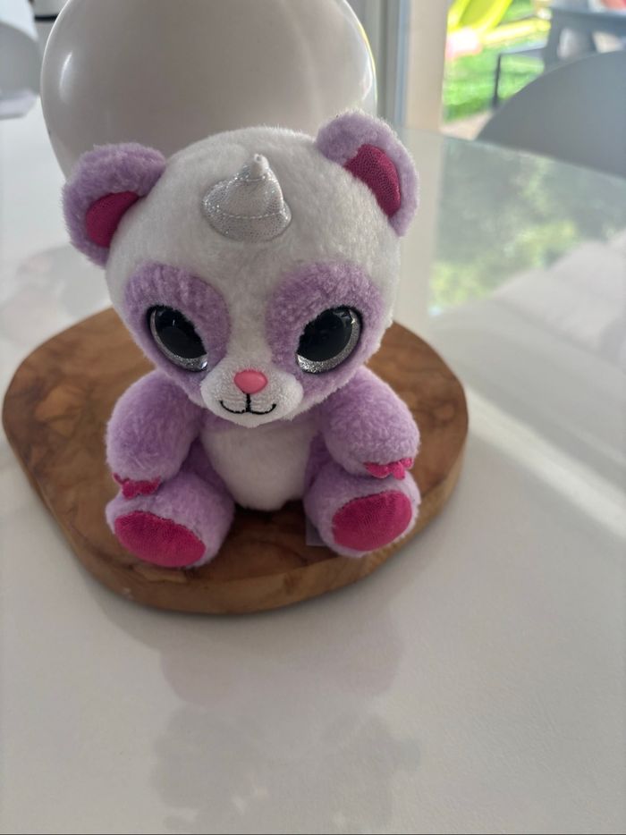 Peluche panda licorne