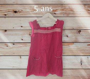 Robe simple rose