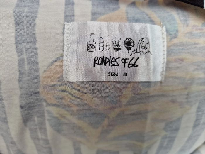 Debardeur Oversize Rayures Blanches Noires Imprimé Ananas Feuillages Papayes Multicolore - photo numéro 11
