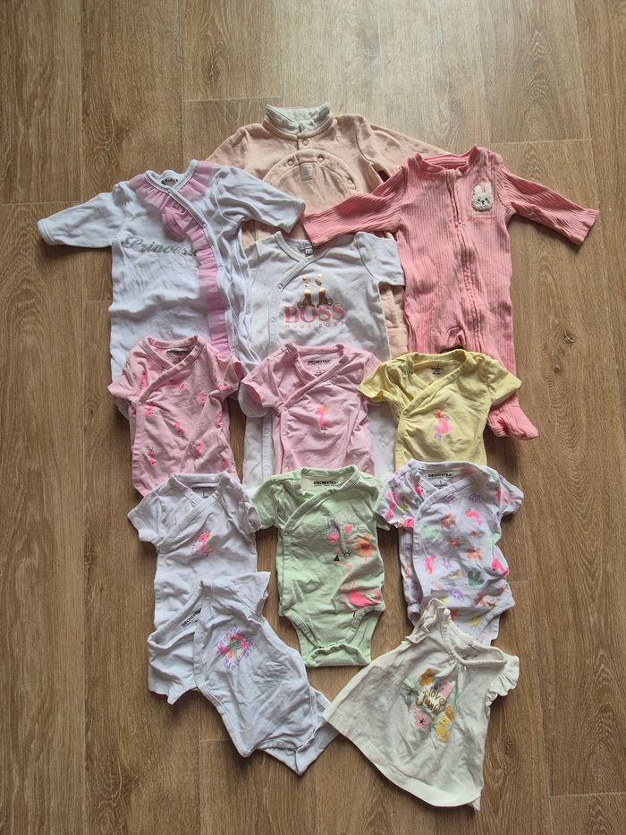 Lot bodies pyjama fille - photo numéro 2