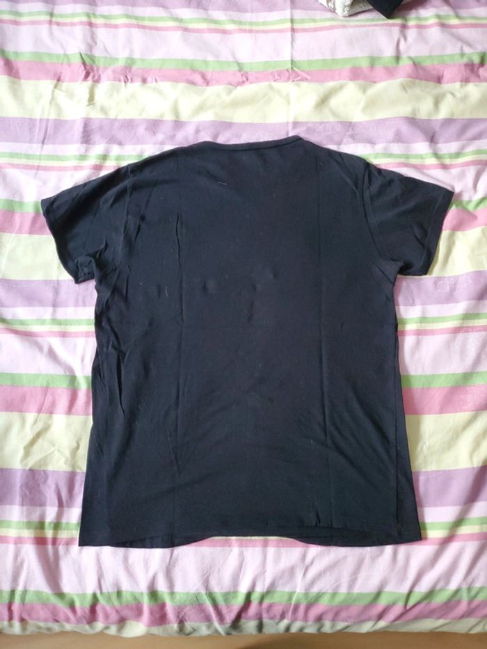 Tee-shirt noir et orange Taille S - photo numéro 4
