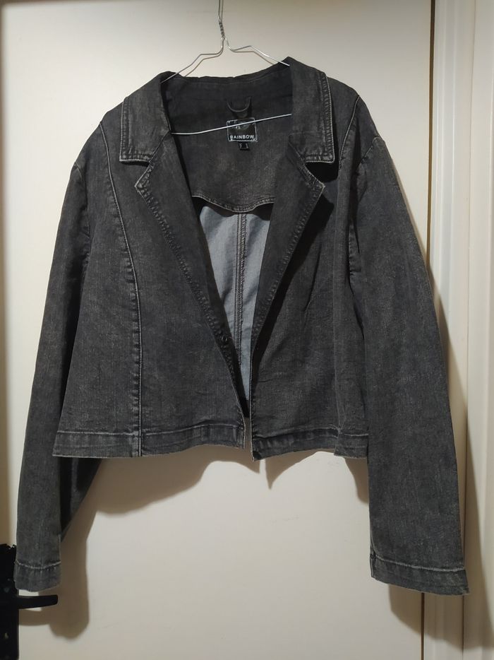 Veste en jean Rainbow