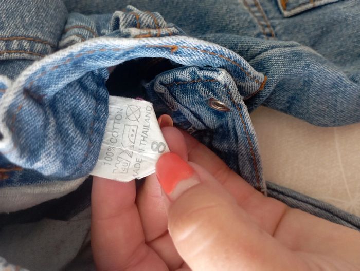 Pantacourts en jean bleu 8 ans 2€ - photo numéro 2