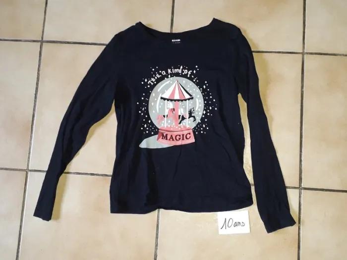 Haut manches longues 10 ans fille