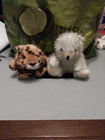 Lot de 2 peluches