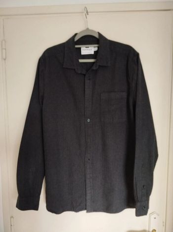 Belle chemise homme anthracite taille L