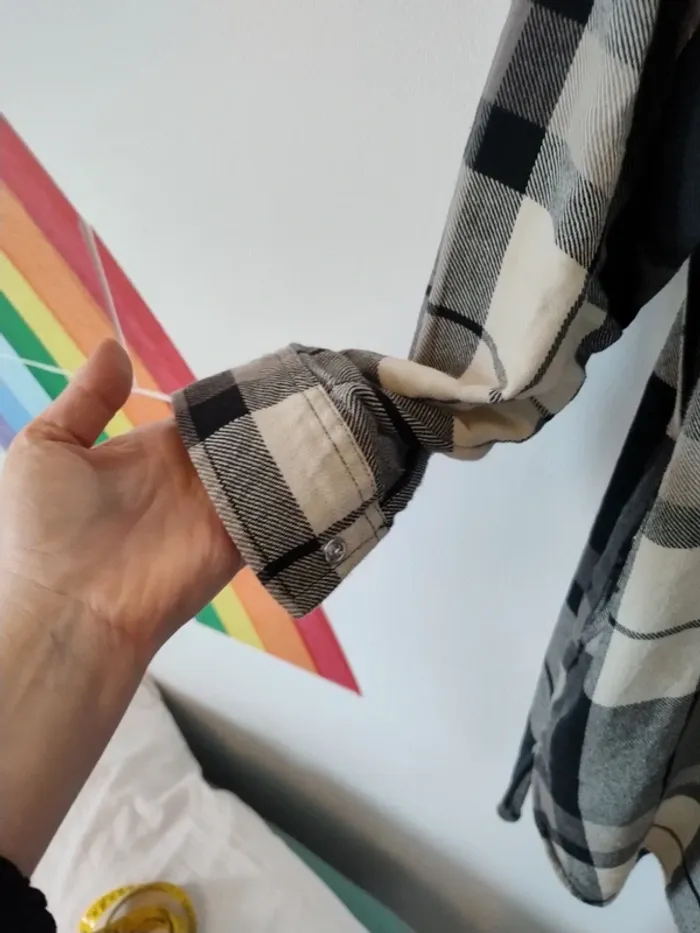 Très belle veste chemise d'hiver longue Zara - photo numéro 5