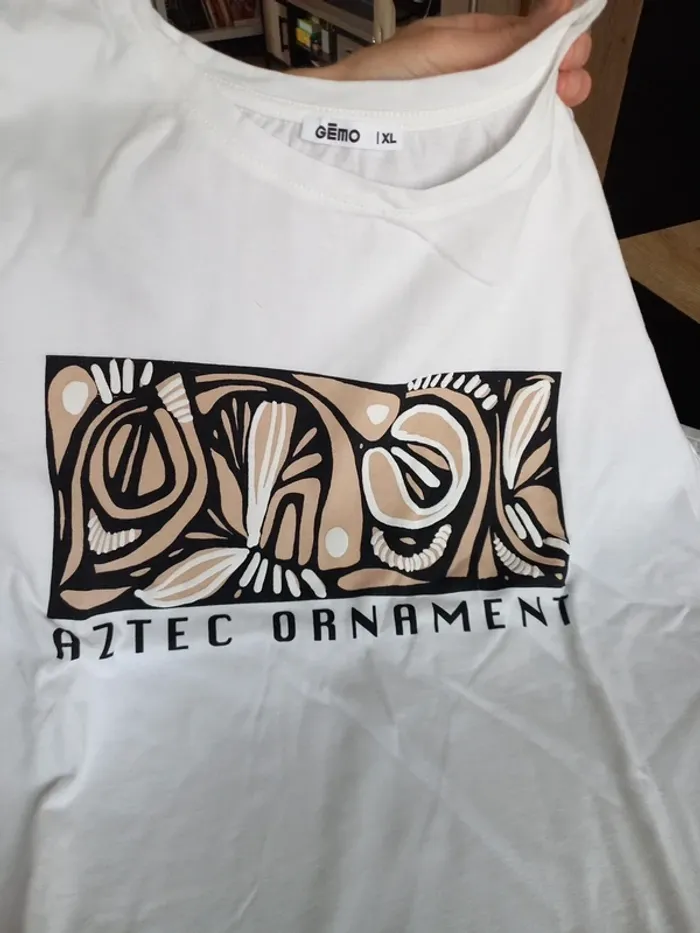 Tee-shirt blanc femme XL - photo numéro 4