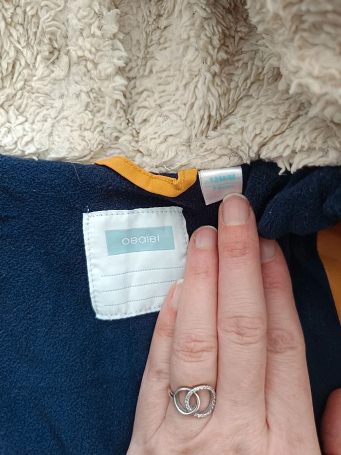 Caban fourré obaibi 12m tbe - photo numéro 4