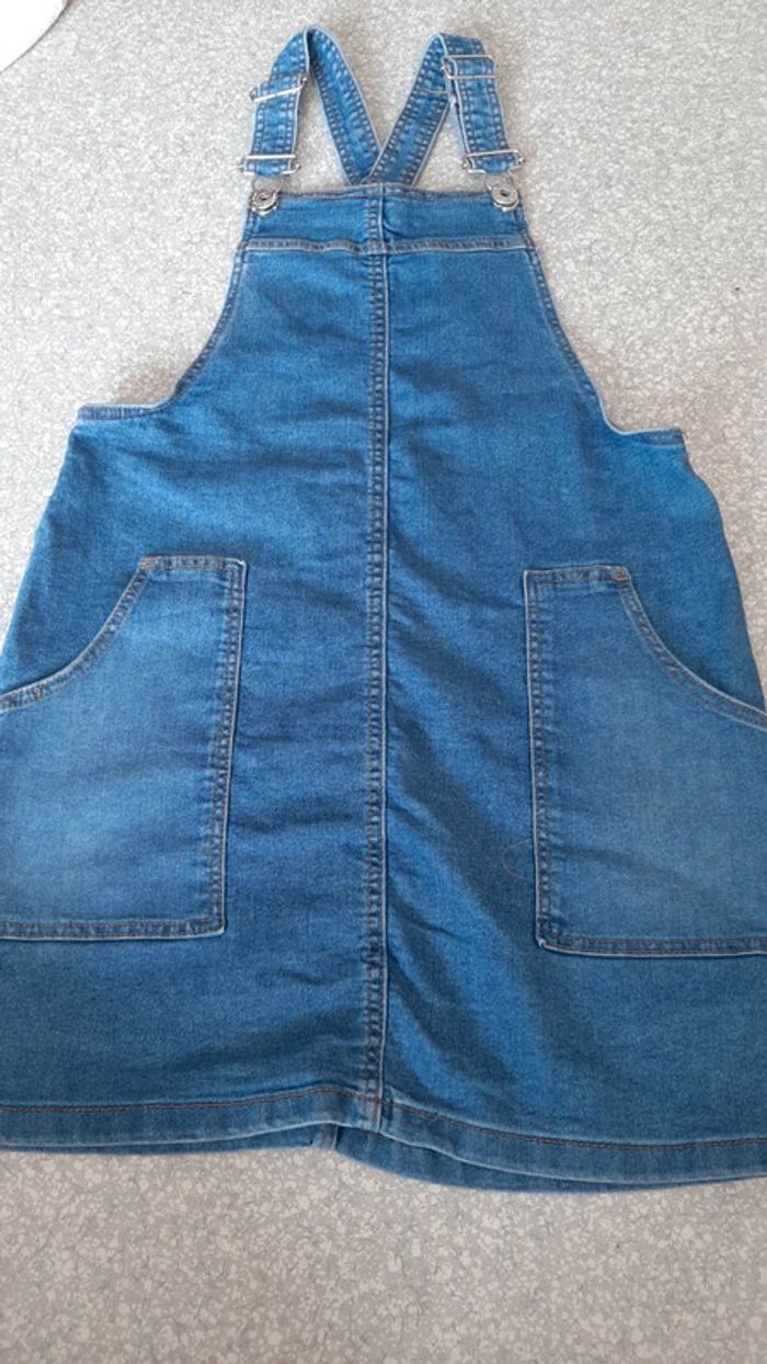 Robe salopette en jean 11-12ans (152cm)