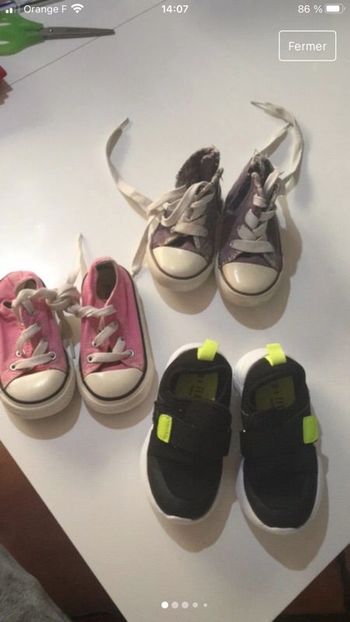 1 lot de chaussures bb taille 21