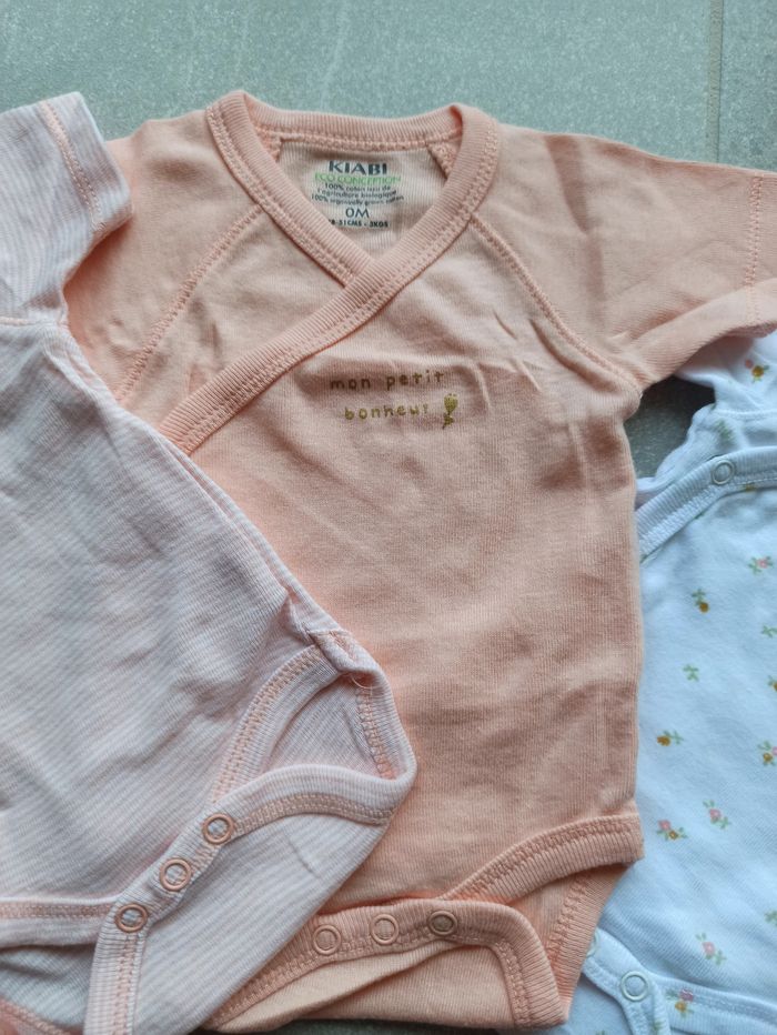 Lot 3 bodies Kiabi 0 mois - photo numéro 4