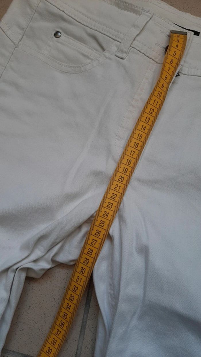 Jean blanc femme taille 38 - photo numéro 5