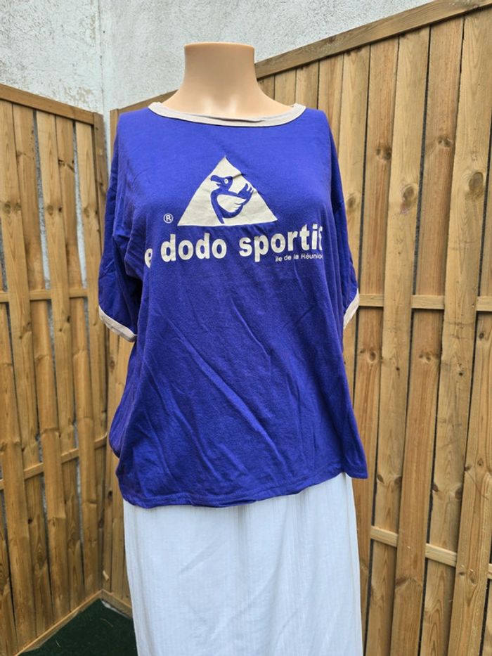 Tee-shirt le Dodo sportif 🍒vintage y2k🍒mixte taille 38/M homme L femme - photo numéro 2