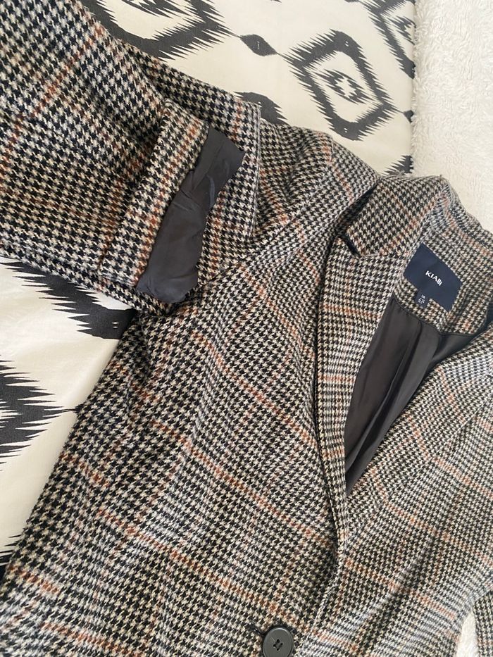 Manteau  longue a  carreaux - photo numéro 4