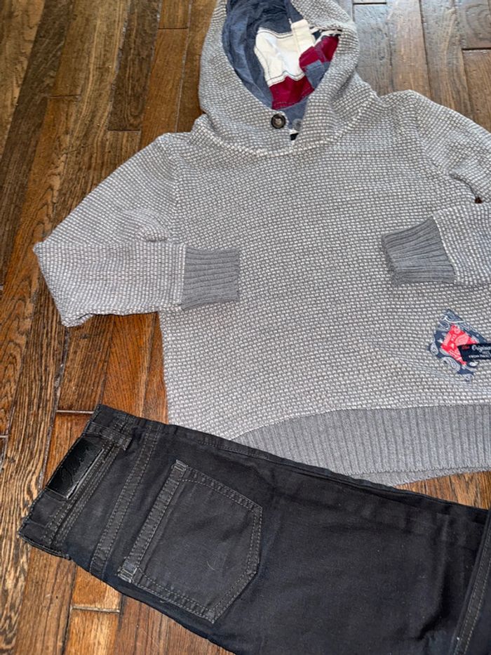 Pull et jeans ikks  10 ans - photo numéro 2