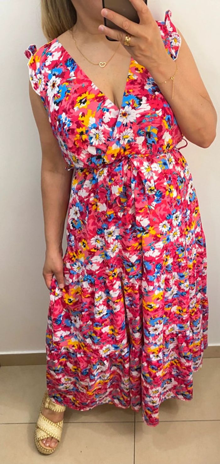 Robe longue à fleurs Lilie Rose - photo numéro 4