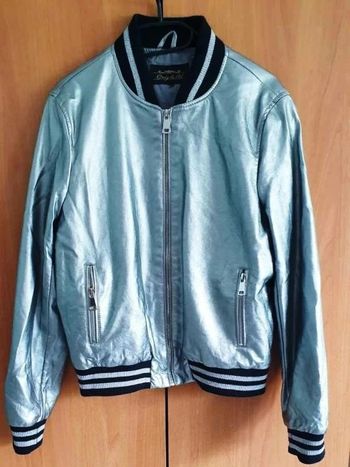 BESTE BLOUSON GRIS METALLIC - TAILLE M - ONLY & U