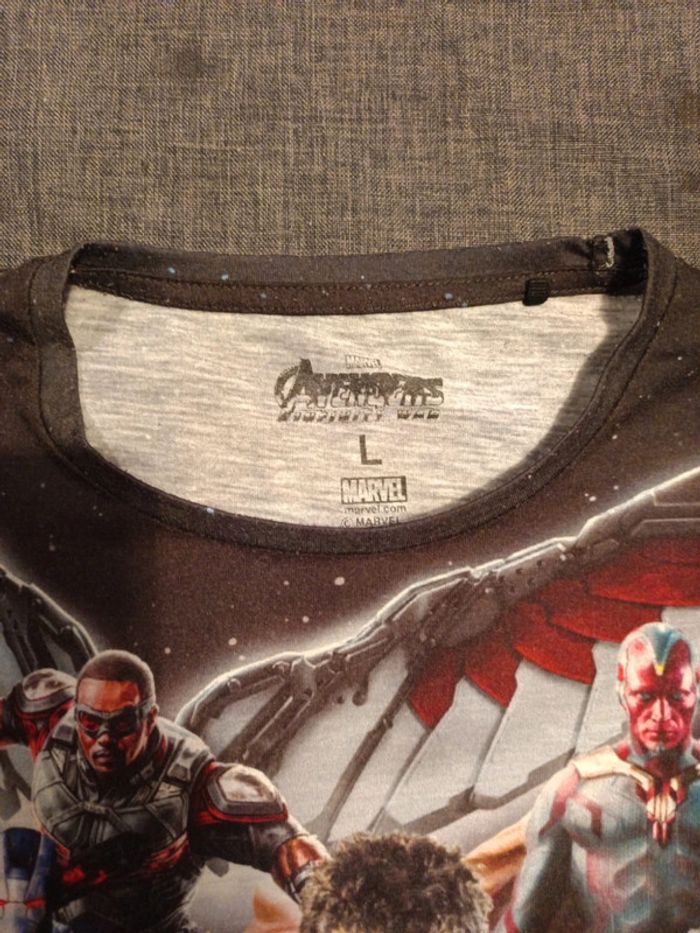 T shirt homme Avengers taille L manches courtes - photo numéro 6