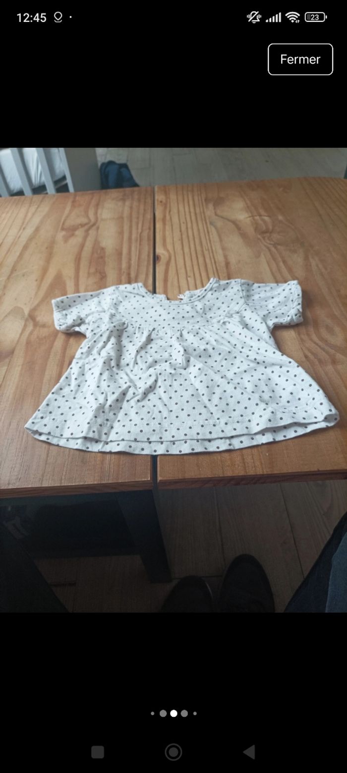 Lot tee shirt bébé fille taille 3 mois - photo numéro 5