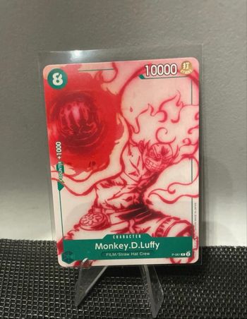 Carte Monkey D. Luffy P-061 promo anglais One Piece card game