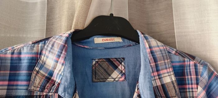 Chemise à carreaux femme Camaïeu - photo numéro 4