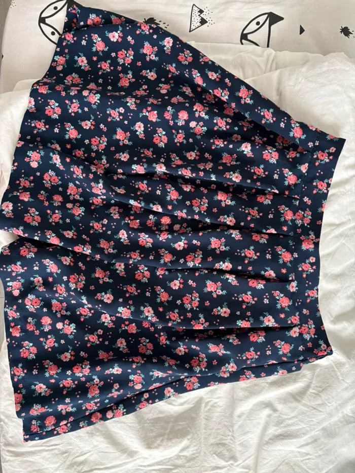 Jupe court imprimée floral