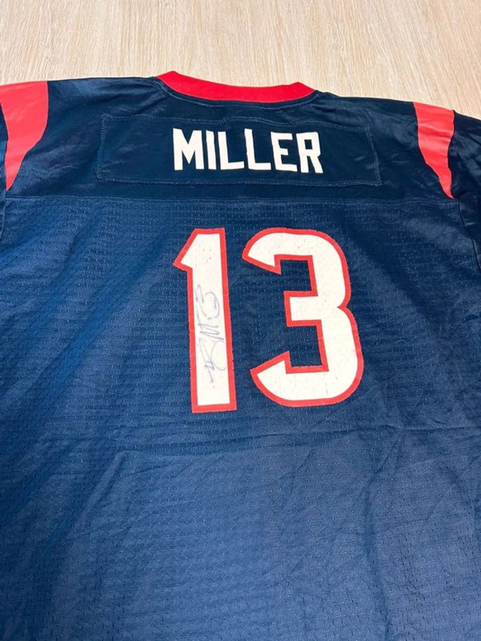 Maillot NFL Houston Texans #13 Miller signé - photo numéro 4